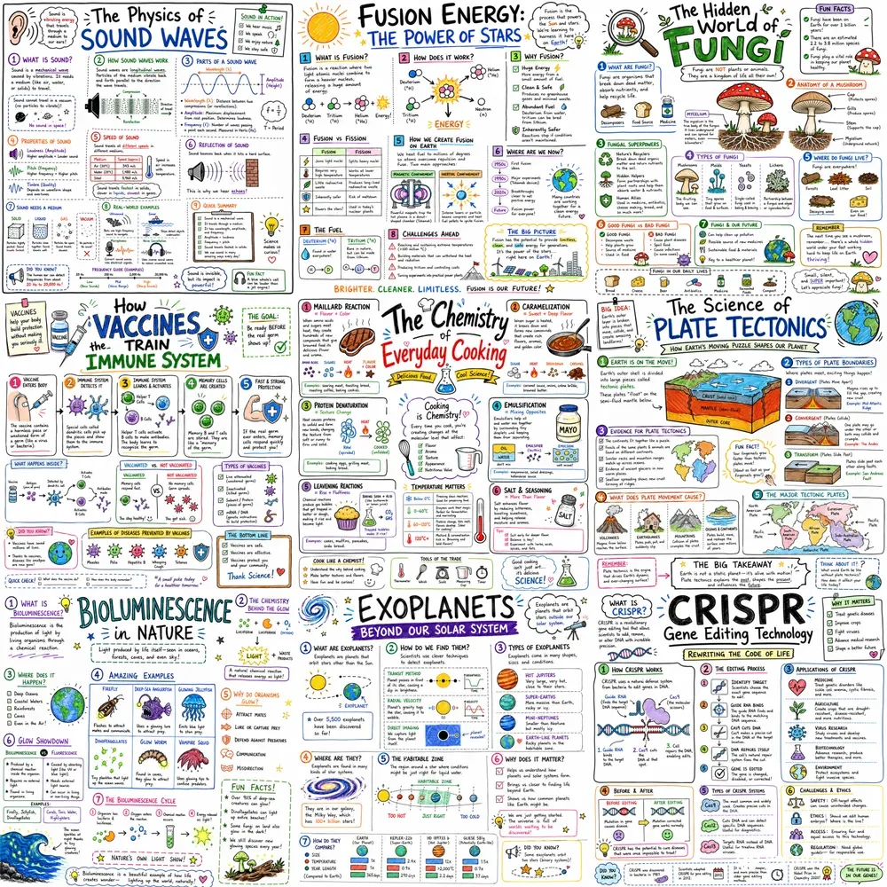Scientific Doodle Whiteboard Posters