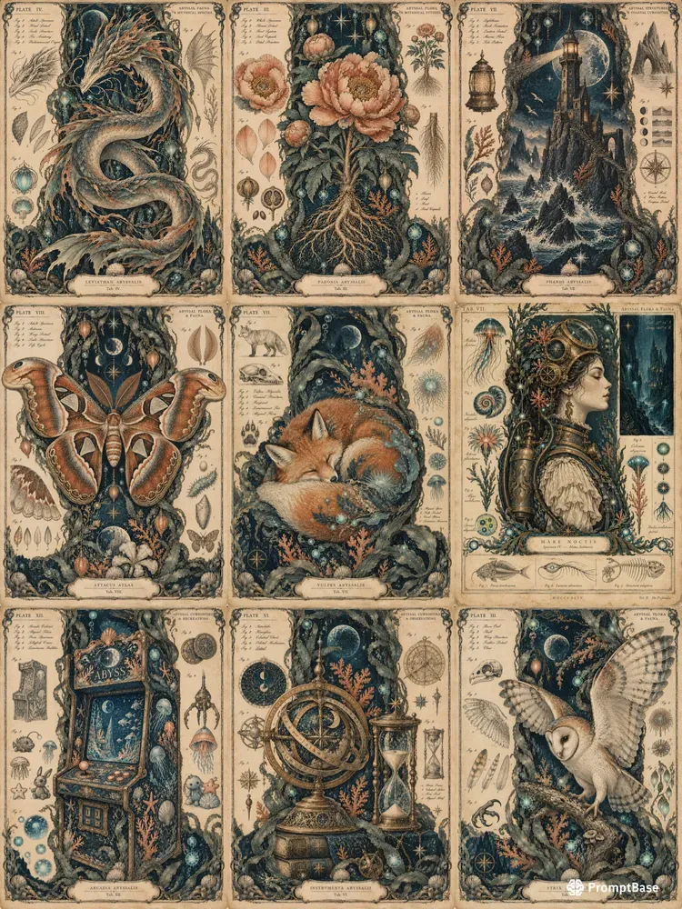 Abyssal Antique Encyclopedia Art