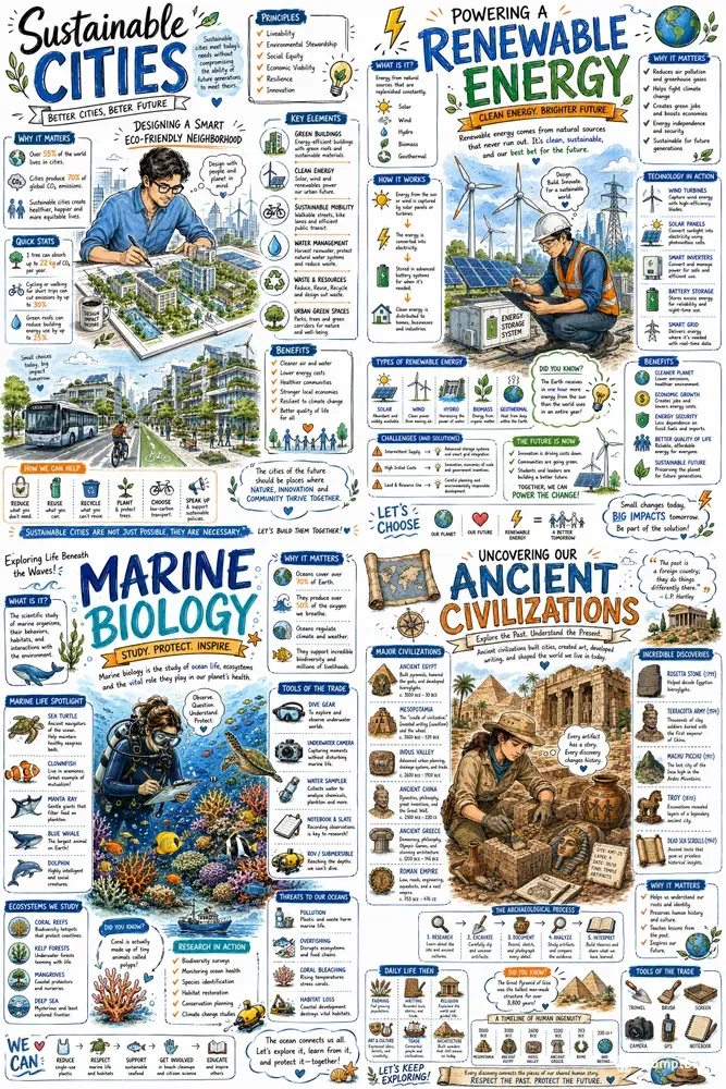 Premium Sketchnote Story Posters