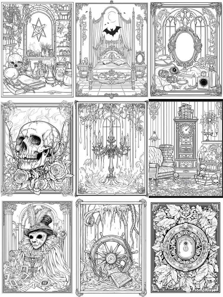 Gothic Coloring Book Creators
