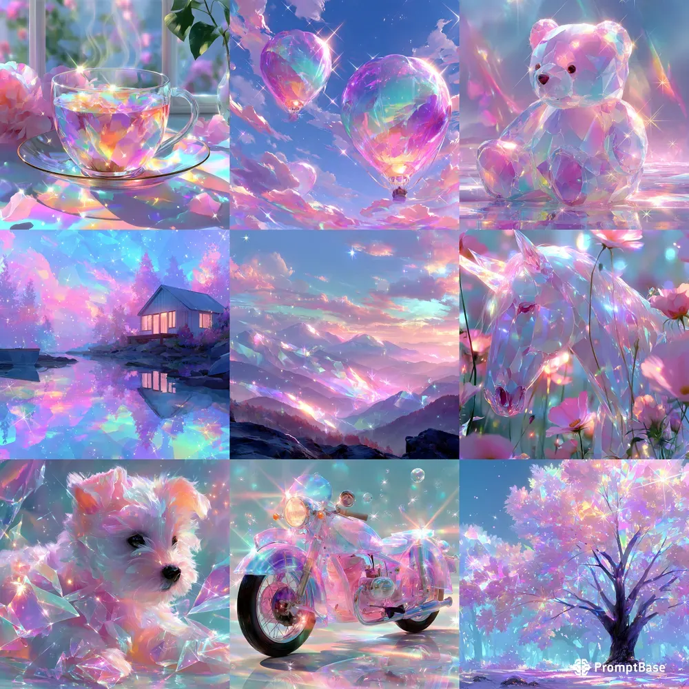 Iridescent Pastel Fantasy Dream Art