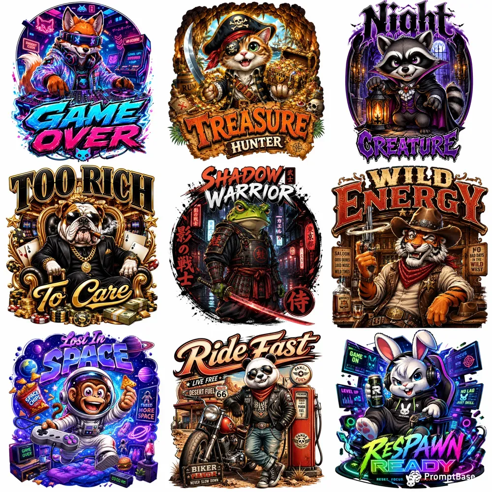 Retro Animal Mascot Bundles