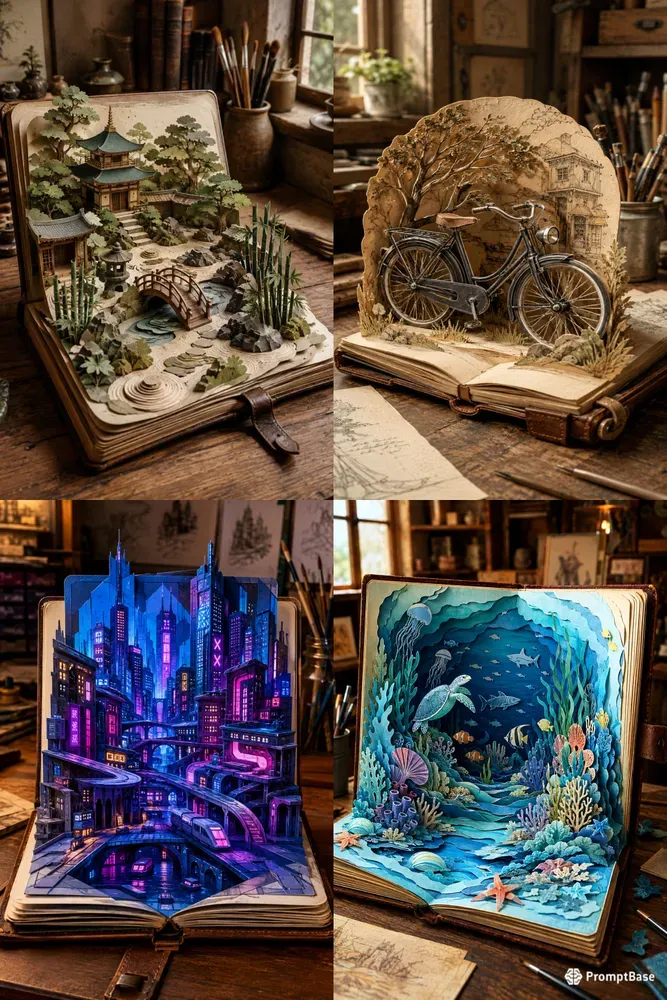 Fantasy Castle Popup Sketchbooks