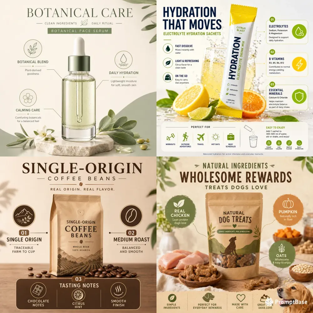 Ingredient Benefit Infographic Poster Builders