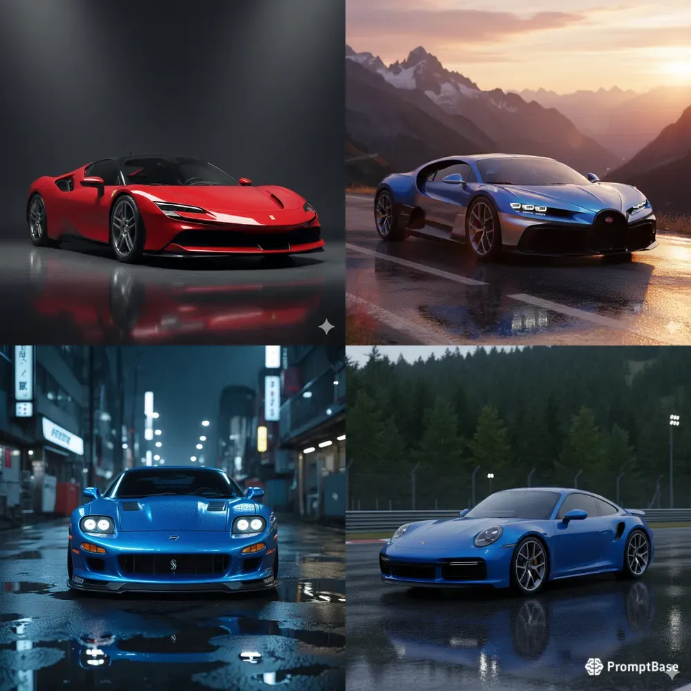 Ultrarealistic Saleen S7 Cyberpunk Edits
