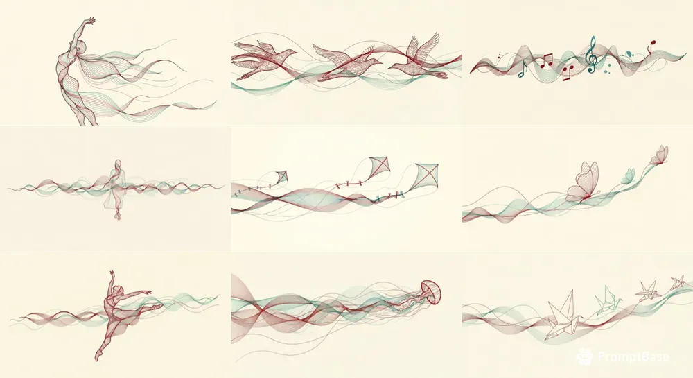 Elegant Abstract Flowing Lines
