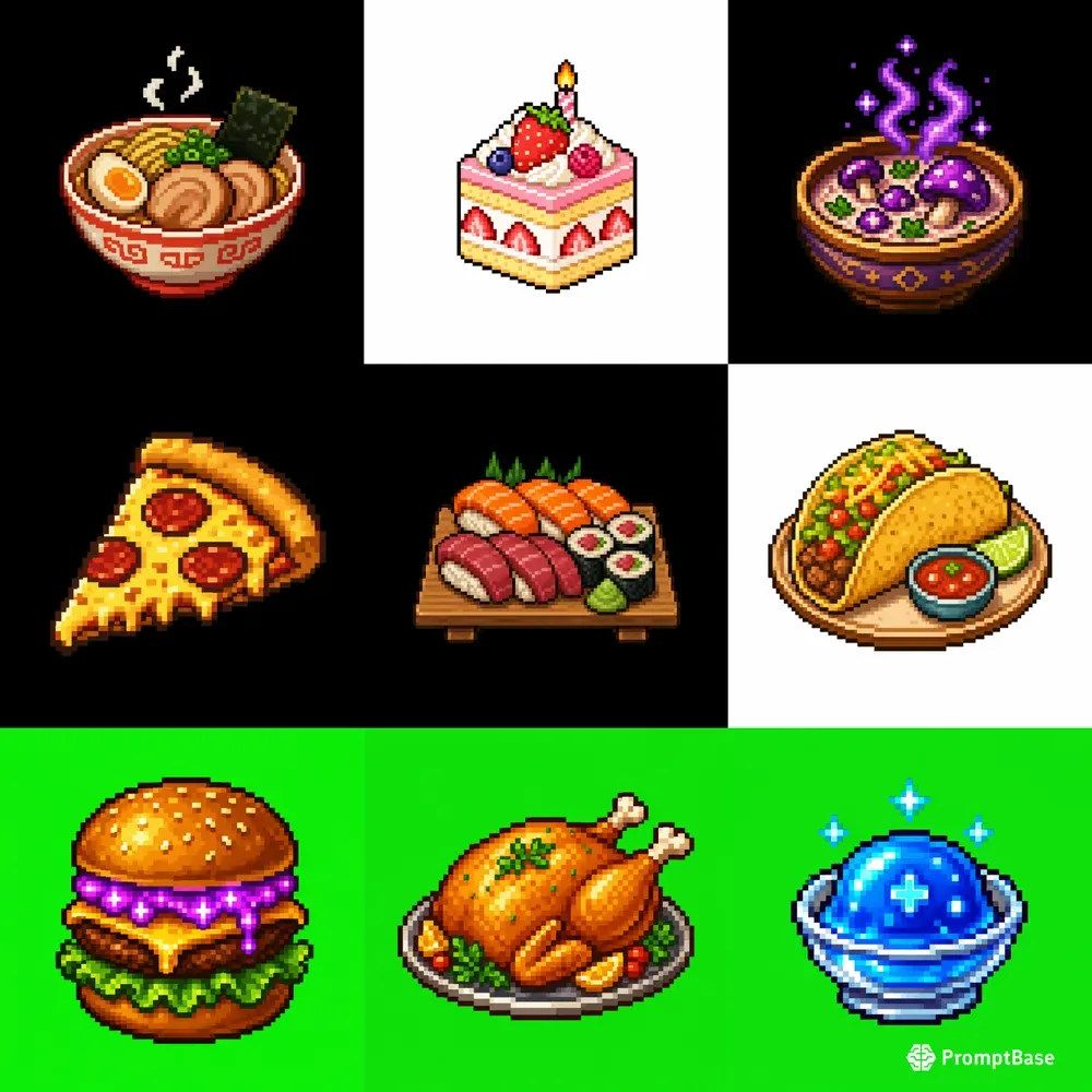 16bit Food Inventory Sprites