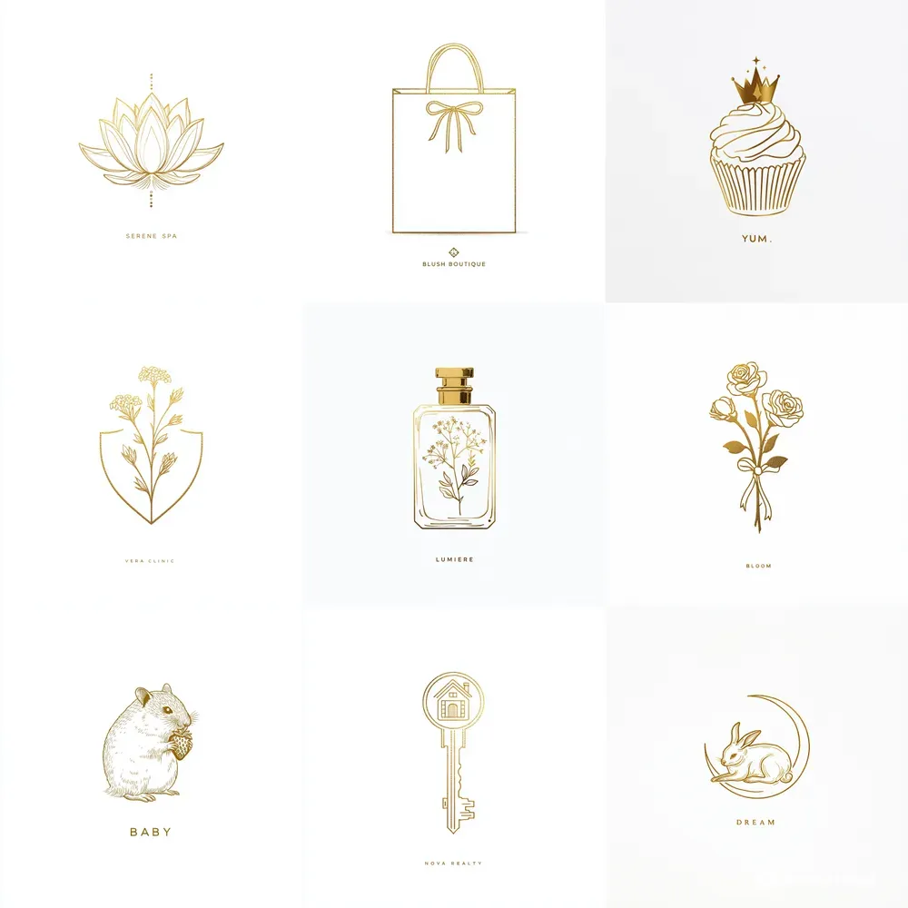Elegant Gold Logo Designs