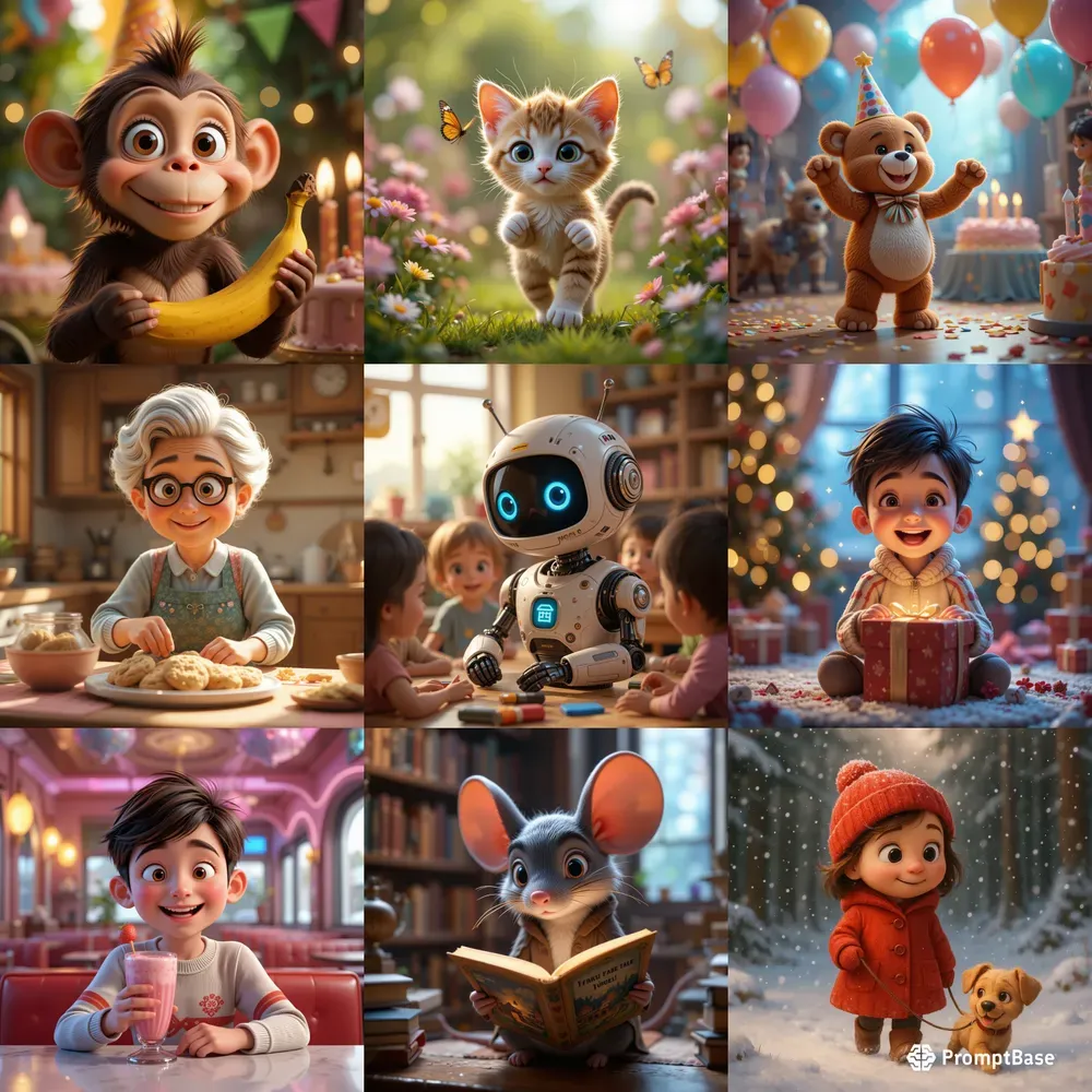 Whimsical 3D Character Creations