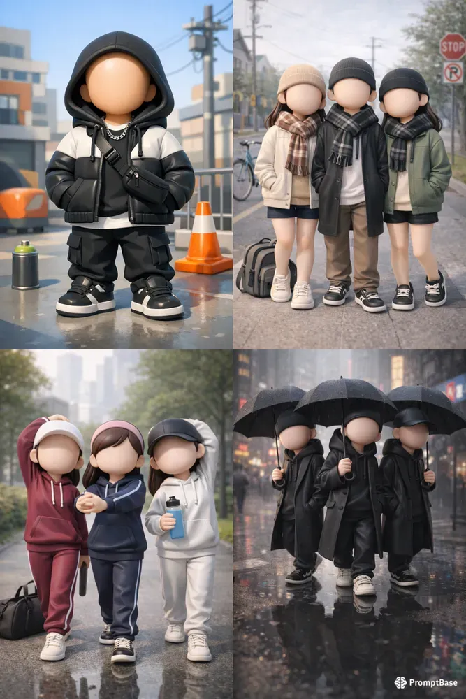 Urban Toy Style Multicharacters Ready