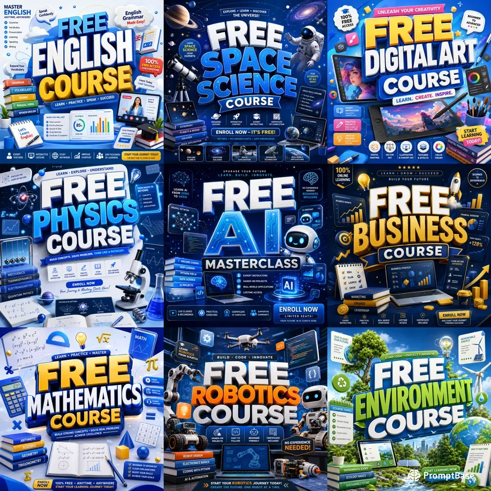 Free Learning Poster Generator