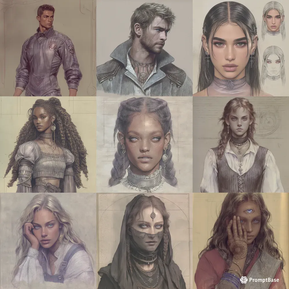 Hyperrealistic Digital People Illustrations