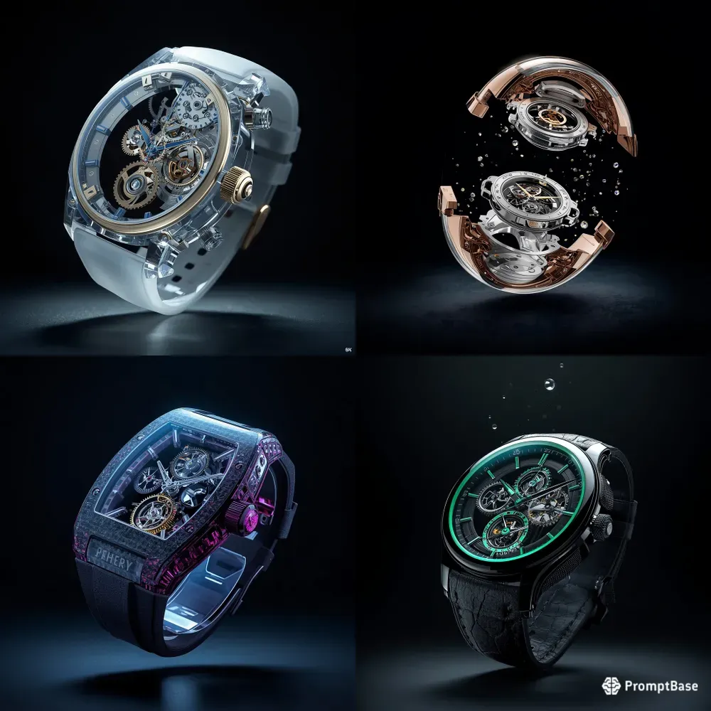 Floating Surreal Luxury Watches