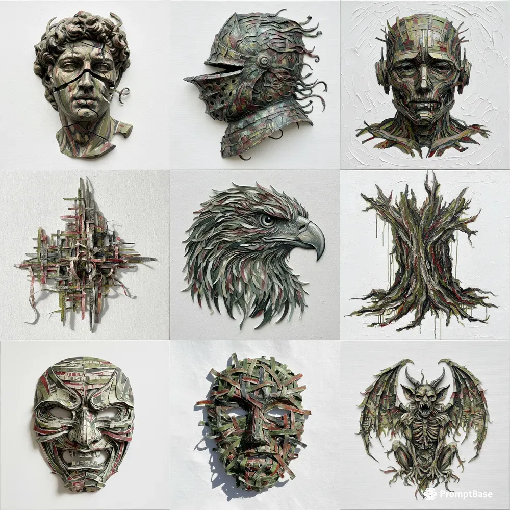Shredded Realities Deconstructed Forms