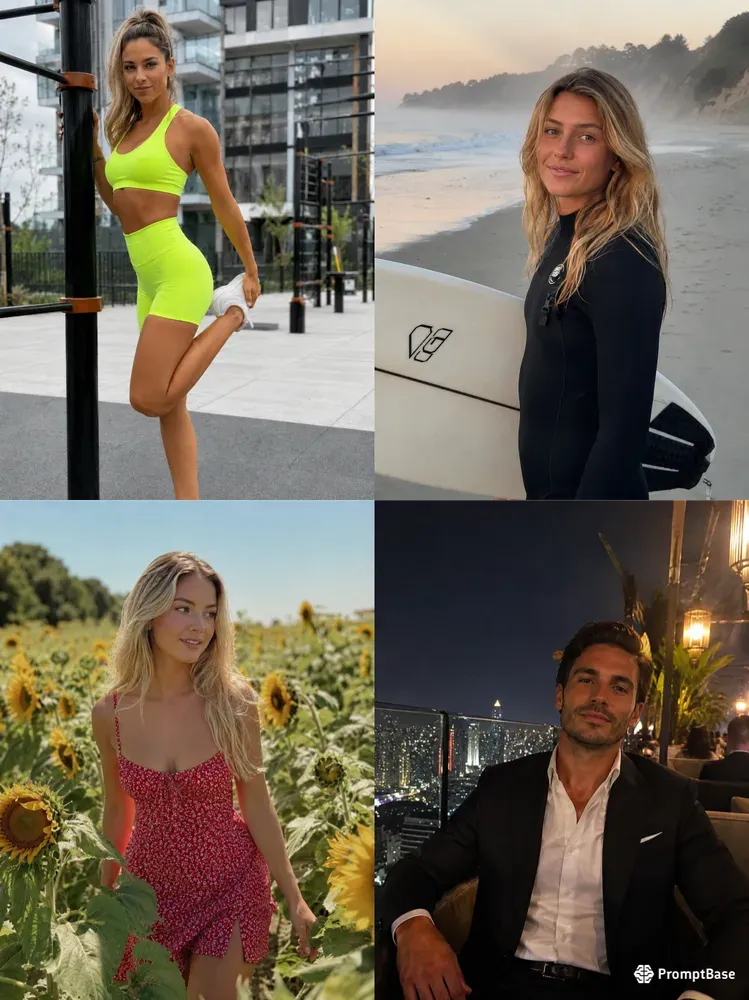 Realistic Influencer Lifestyle Portraits