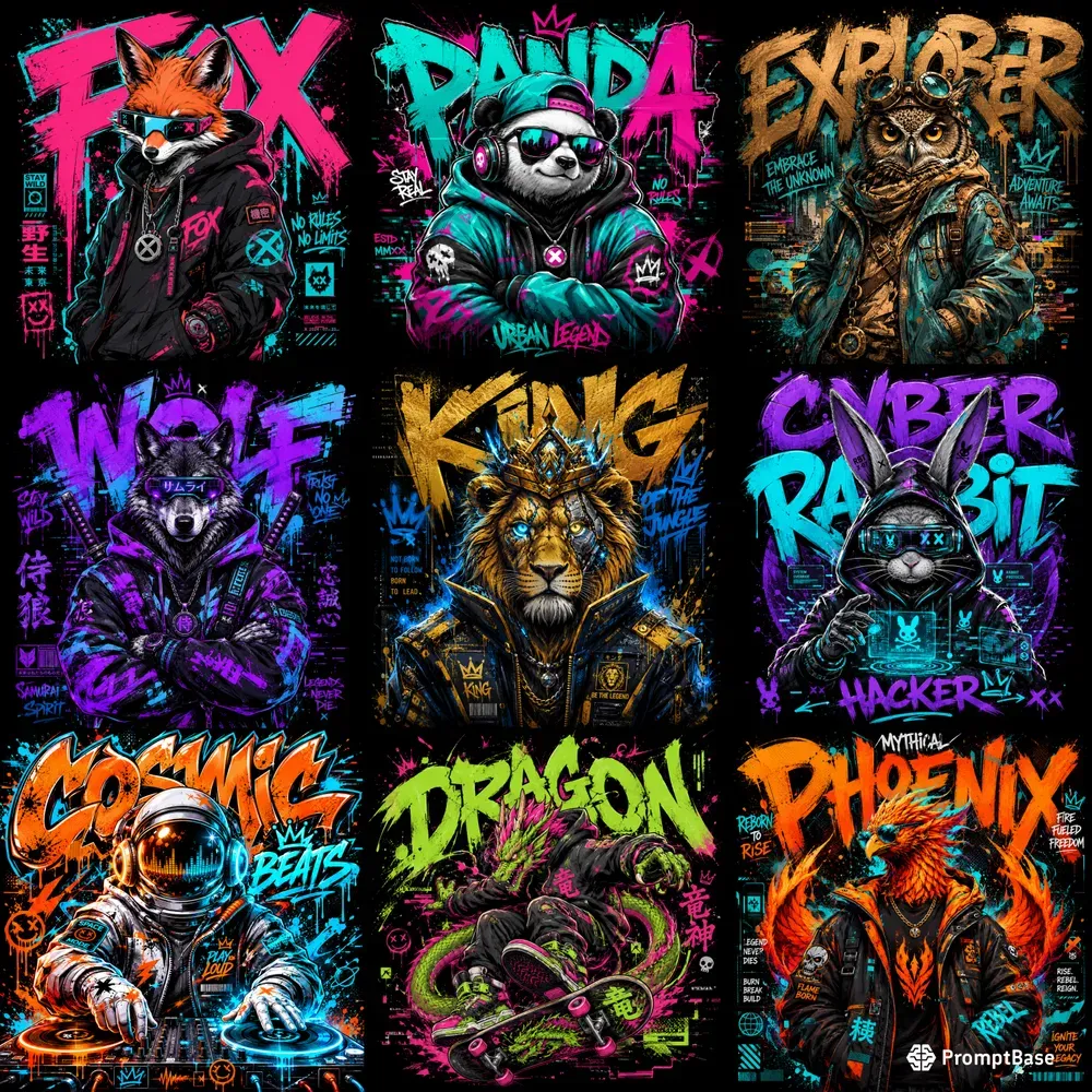 Urban Graffiti Character Packs