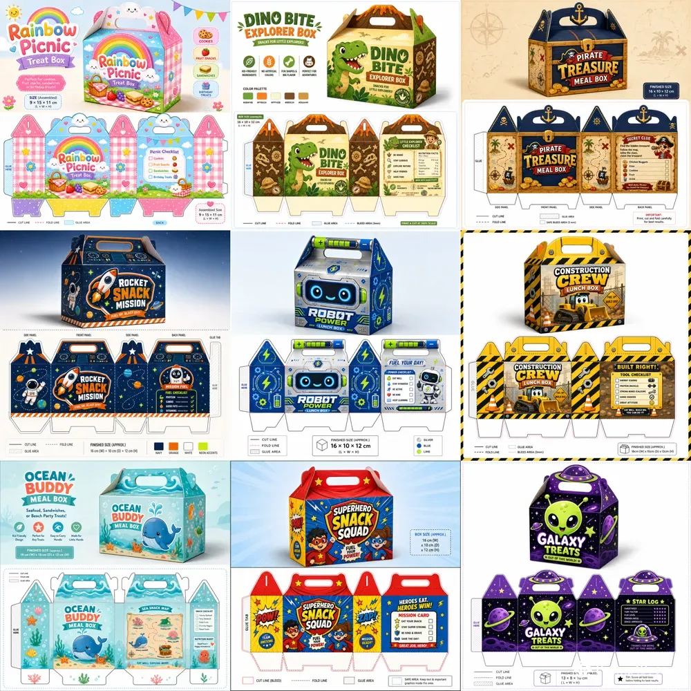 Kids Printable Packaging