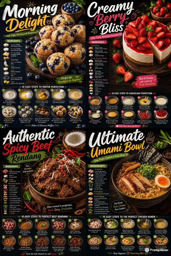 Pro Food Recipe Infographic Creators