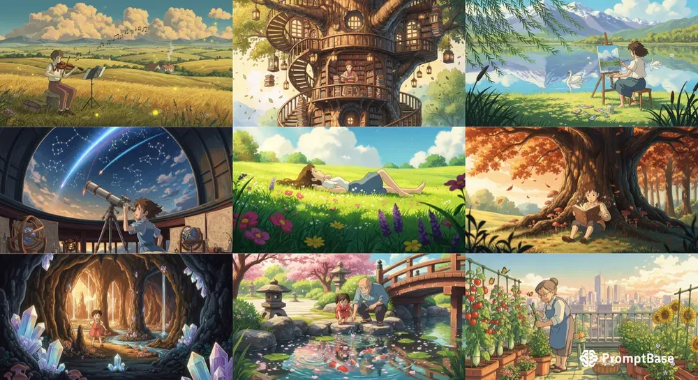 Fantasy Anime Character Scenes