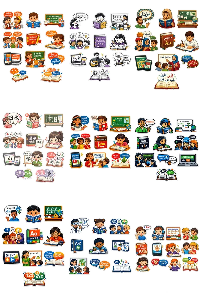 Educational Sticker Sets