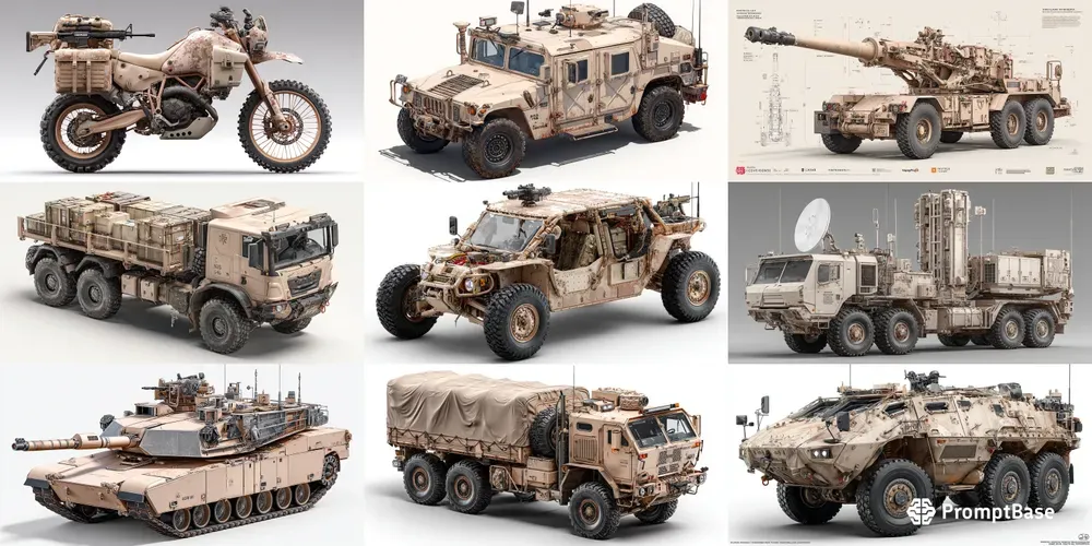 Photorealistic Technical Vehicle Photos