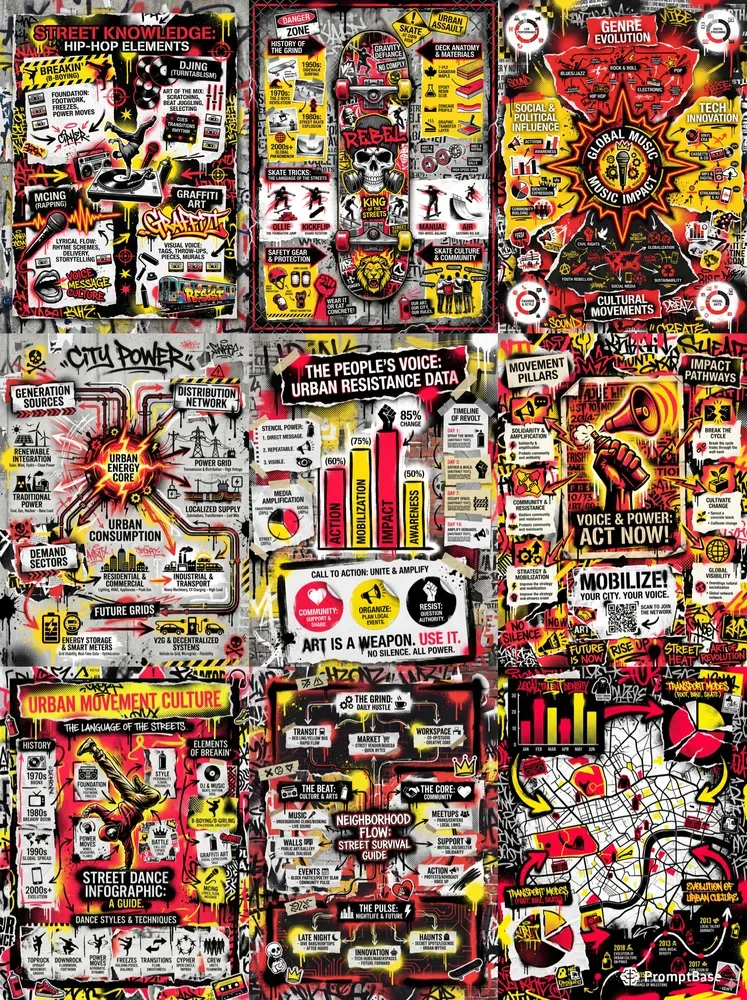 Urban Street Art Infographics