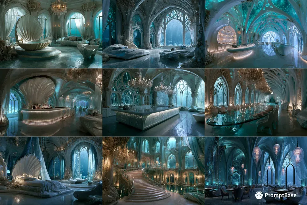 Merfolk Palace Interiors