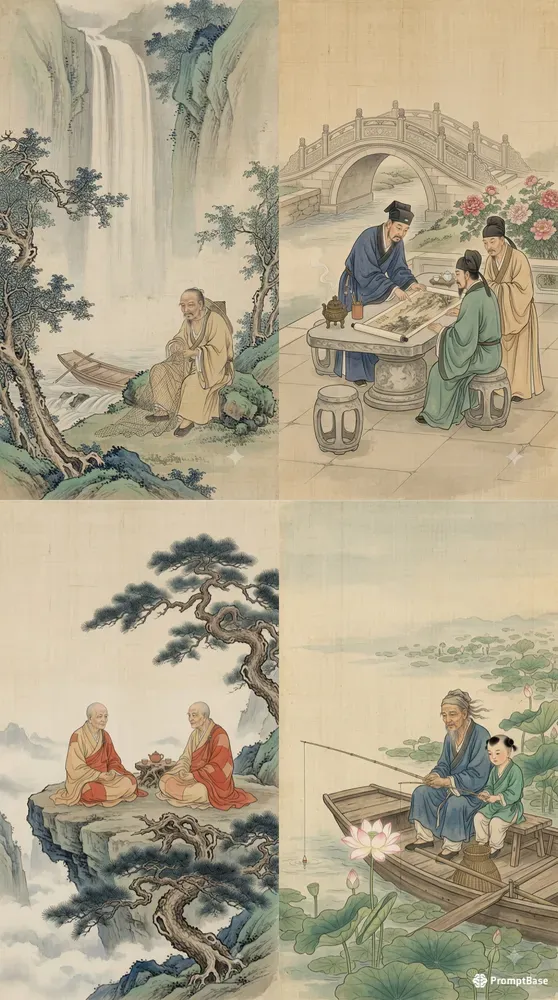 Song Dynasty Gongbi Paintings