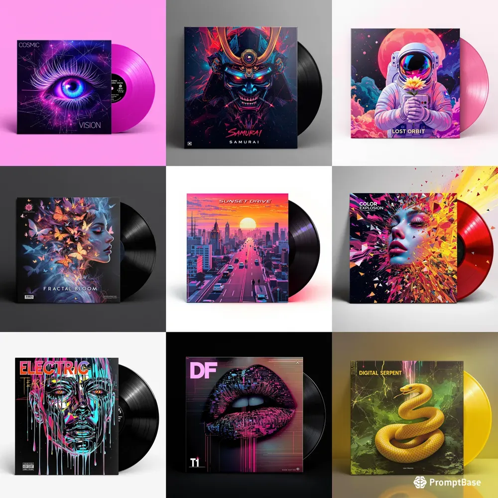 Vinyl Ultra Stylized Album Cover Designs