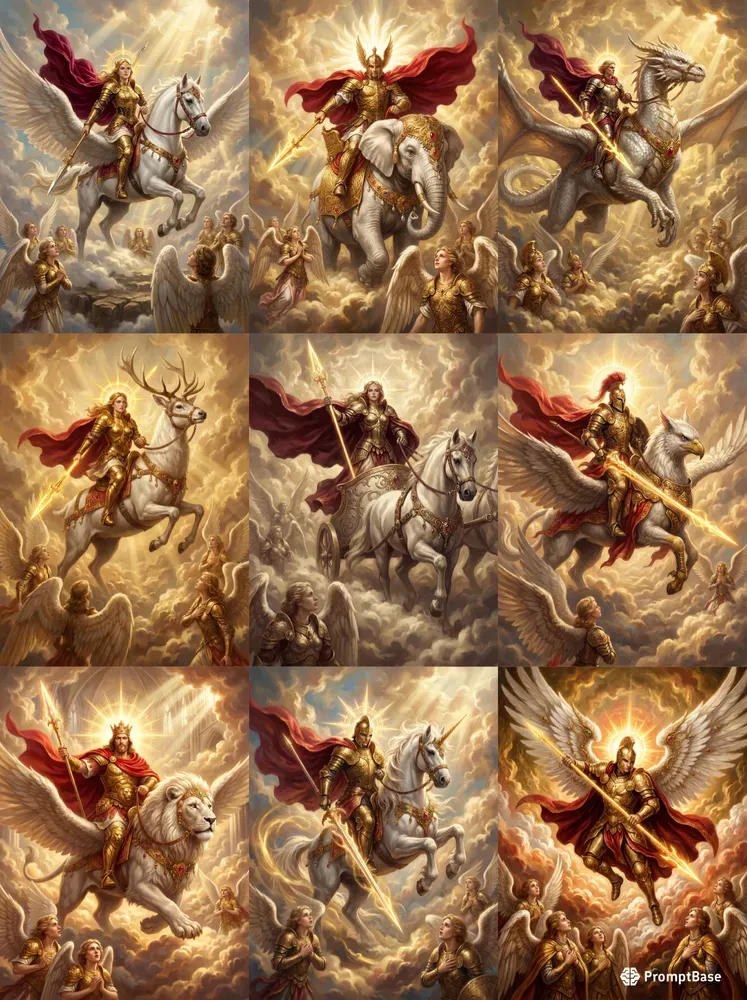 Epic Baroque Celestial Gold Art