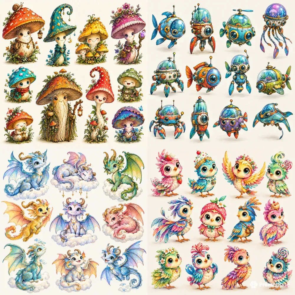 Whimsical Character Color Parades