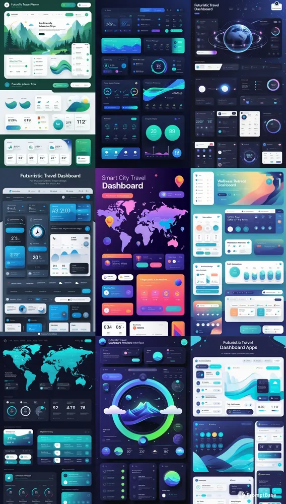Landing Pages Travel Dashboards Ui Ux