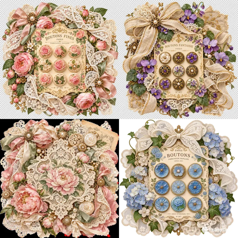 Shabby Chic Vintage Ephemera Assets