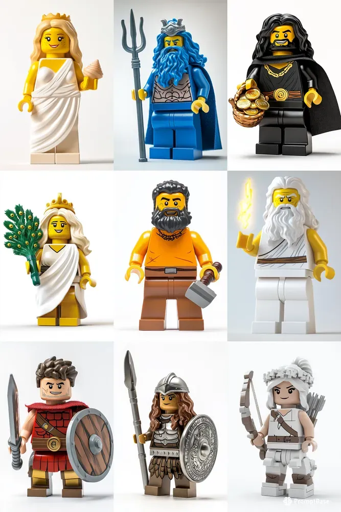 Lego Versions Of The Olympus Gods