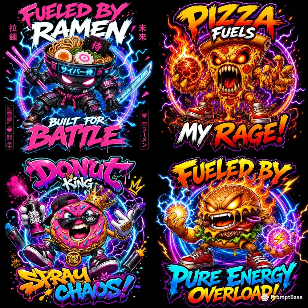 Neon Energy Street Style Designs