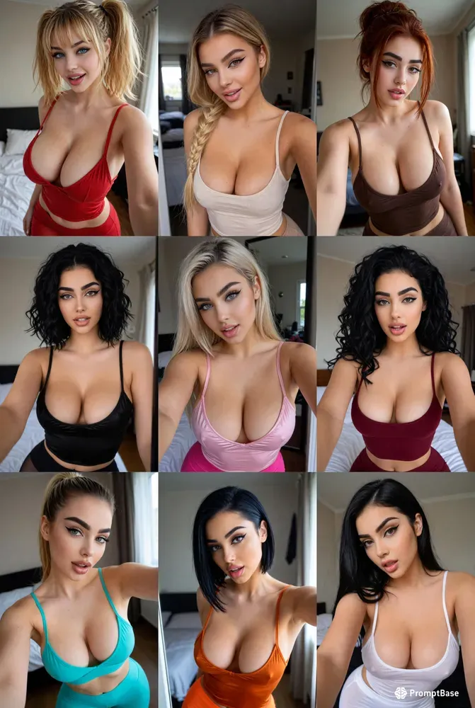 Beautiful Instagram Girls Take Selfies