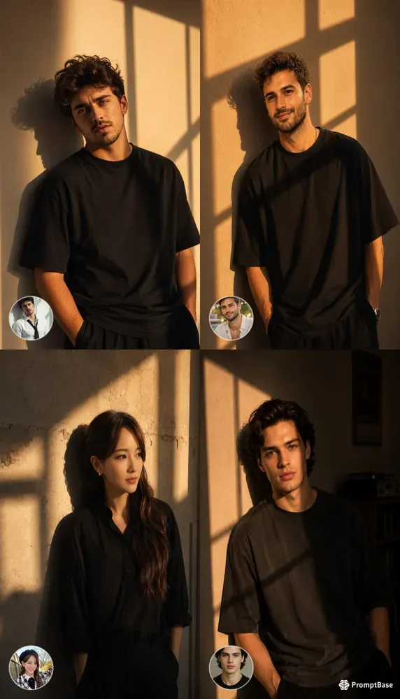Golden Hour Shadow Portraits