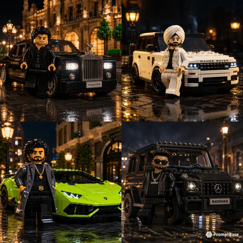 Lego Celebrity Car Scenes