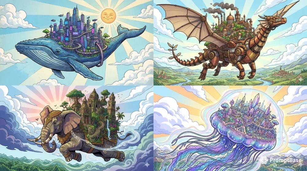 Whimsical World Carrier Illustrations