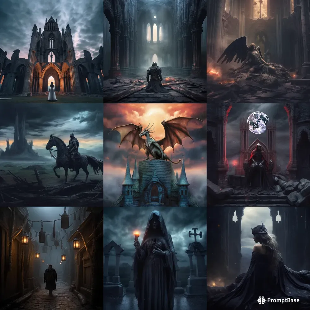 Gothic Fantasy Character Scenes Free