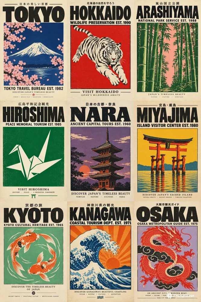 Vintage Japanese Travel Posters