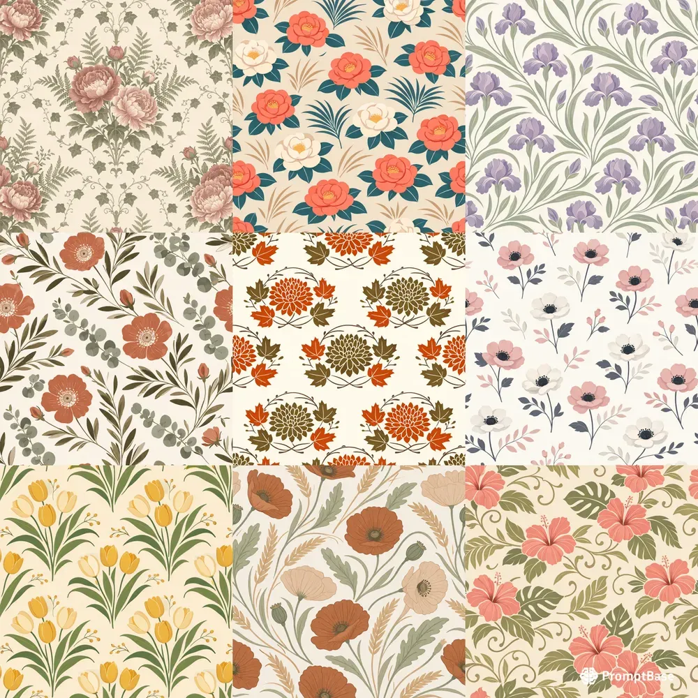 Premium Vintage Floral Patterns