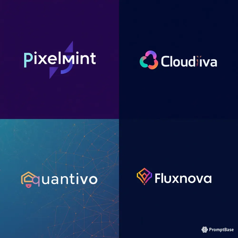 Vibrant Startup Logos