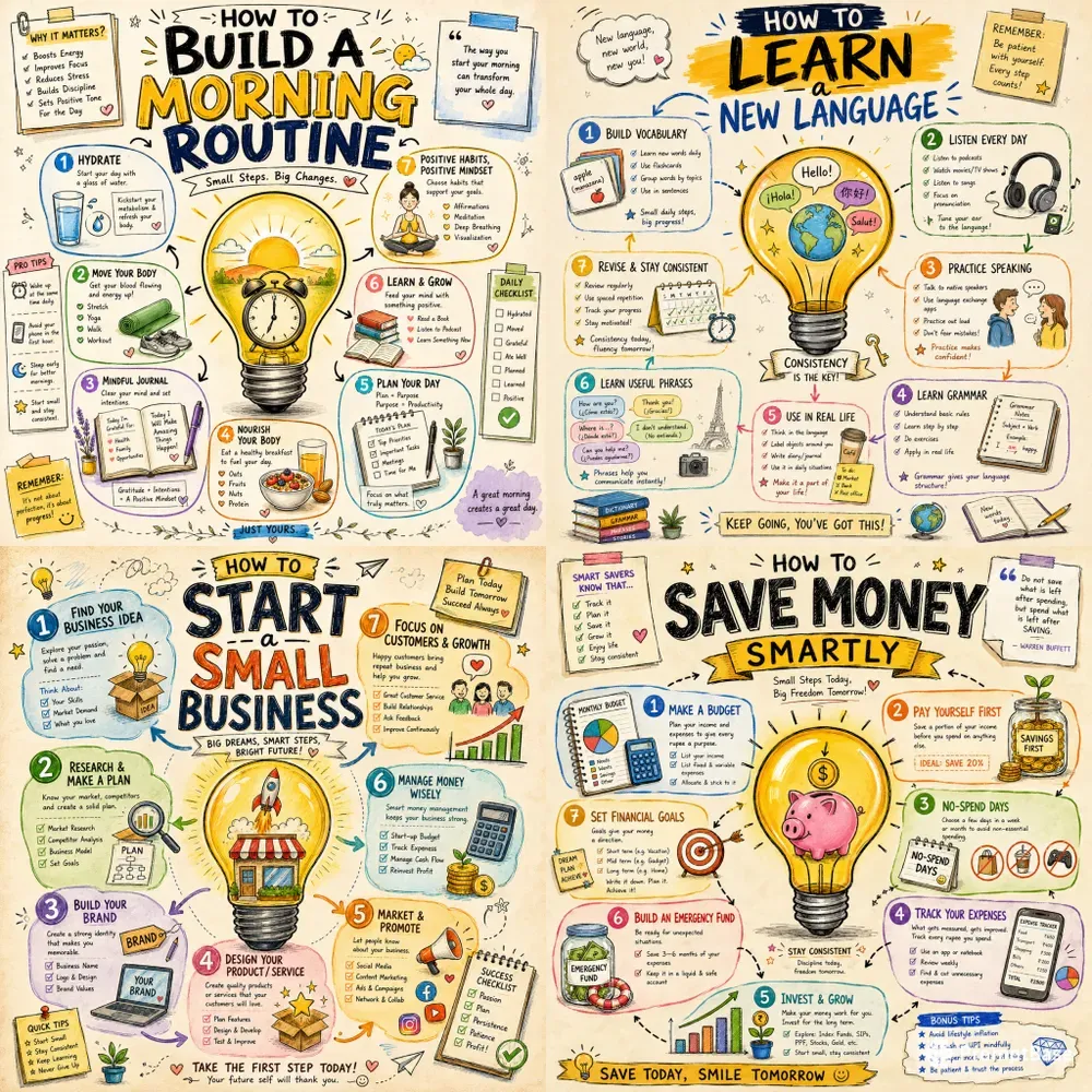 Hand Drawn Educational Infographics