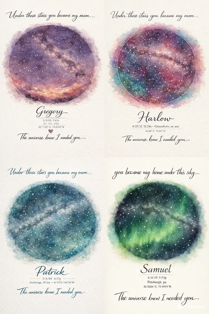 Mothers Day Star Map Gifts