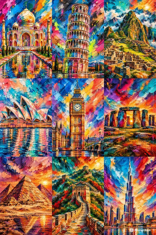 Contemporary Abstract Landmark Art