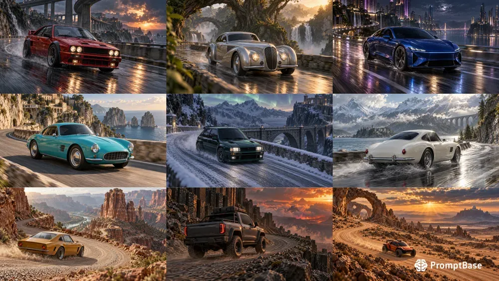 Cinematic Vehicle Action Stills