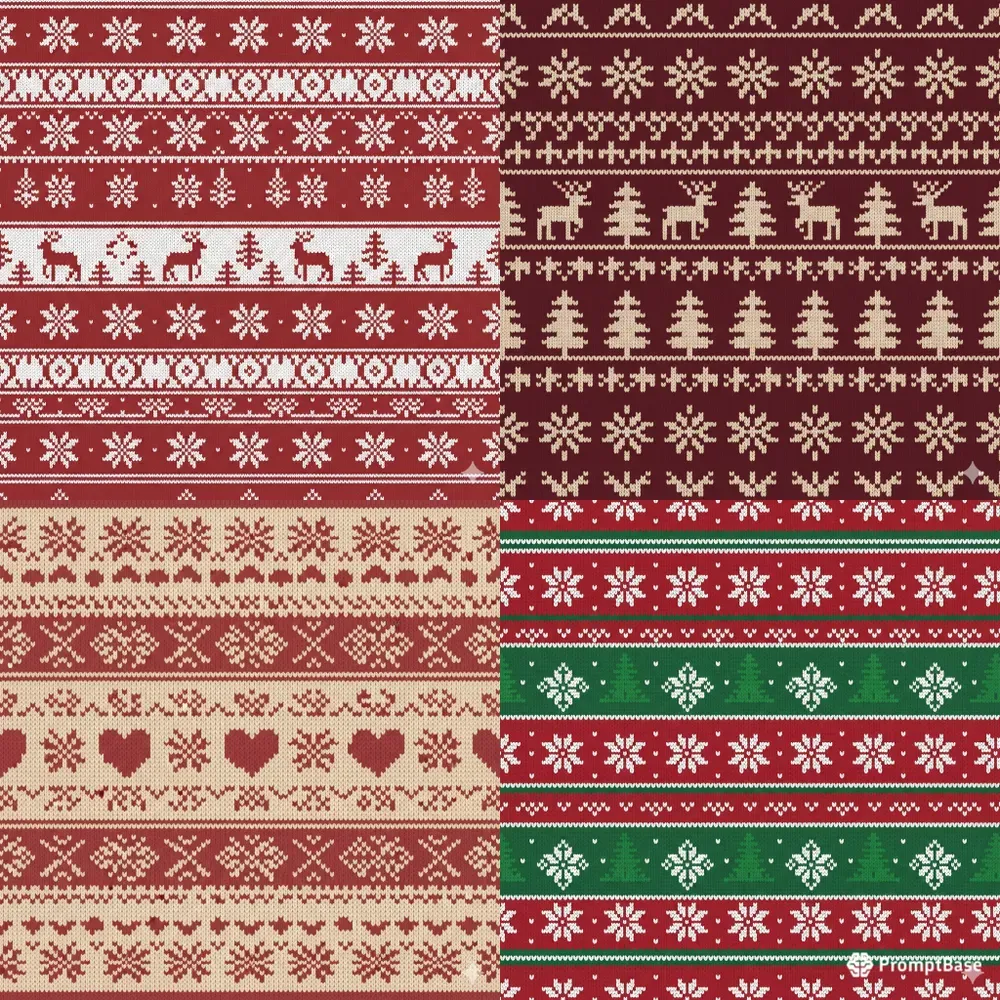 Christmas Nordic Knit Patterns
