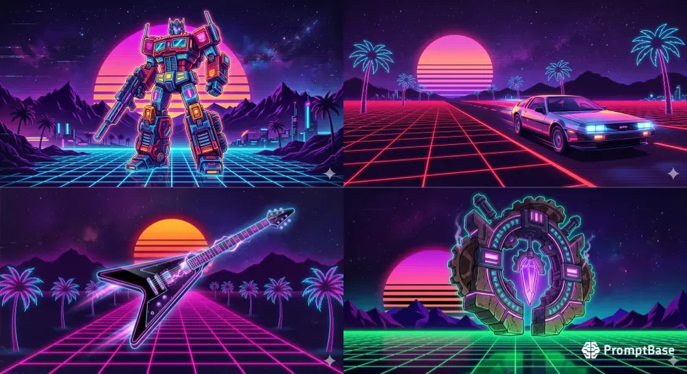 Retro 80s Synthwave Outrun