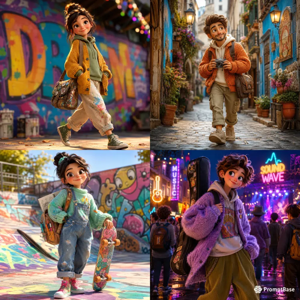 Whimsical Cozy 3D Character Packs